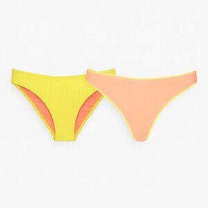 Maaji Lemon Margarita Sublimity Reversible Bikini Bottom S Yellow Coral